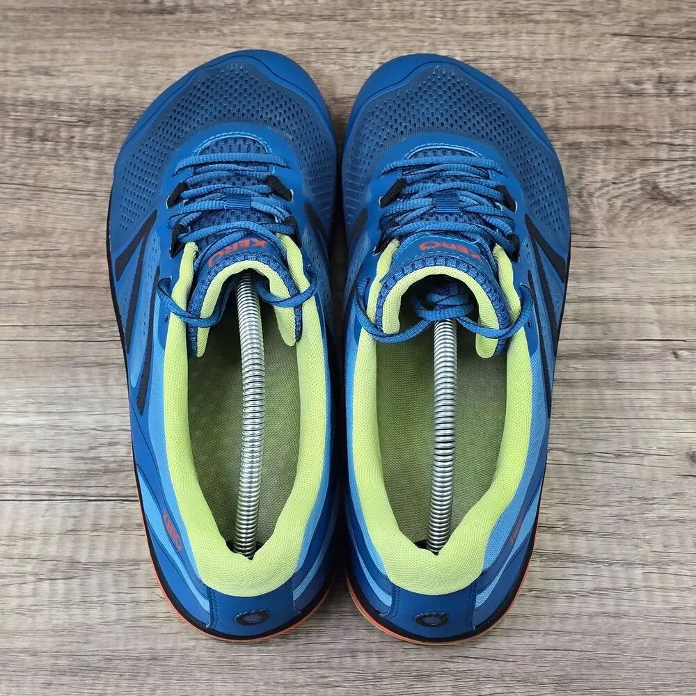 Xero Shoes HFS II Men's Size 11.5 Blue Neon Green Running Shoes (XY08-11/SS24)